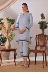 Ochre Clothing Cotton Jacquard Women's 2 Pc Suit