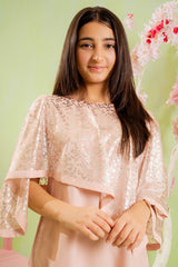 Ochre Clothing Foil Printed Net 2 Pc Suit