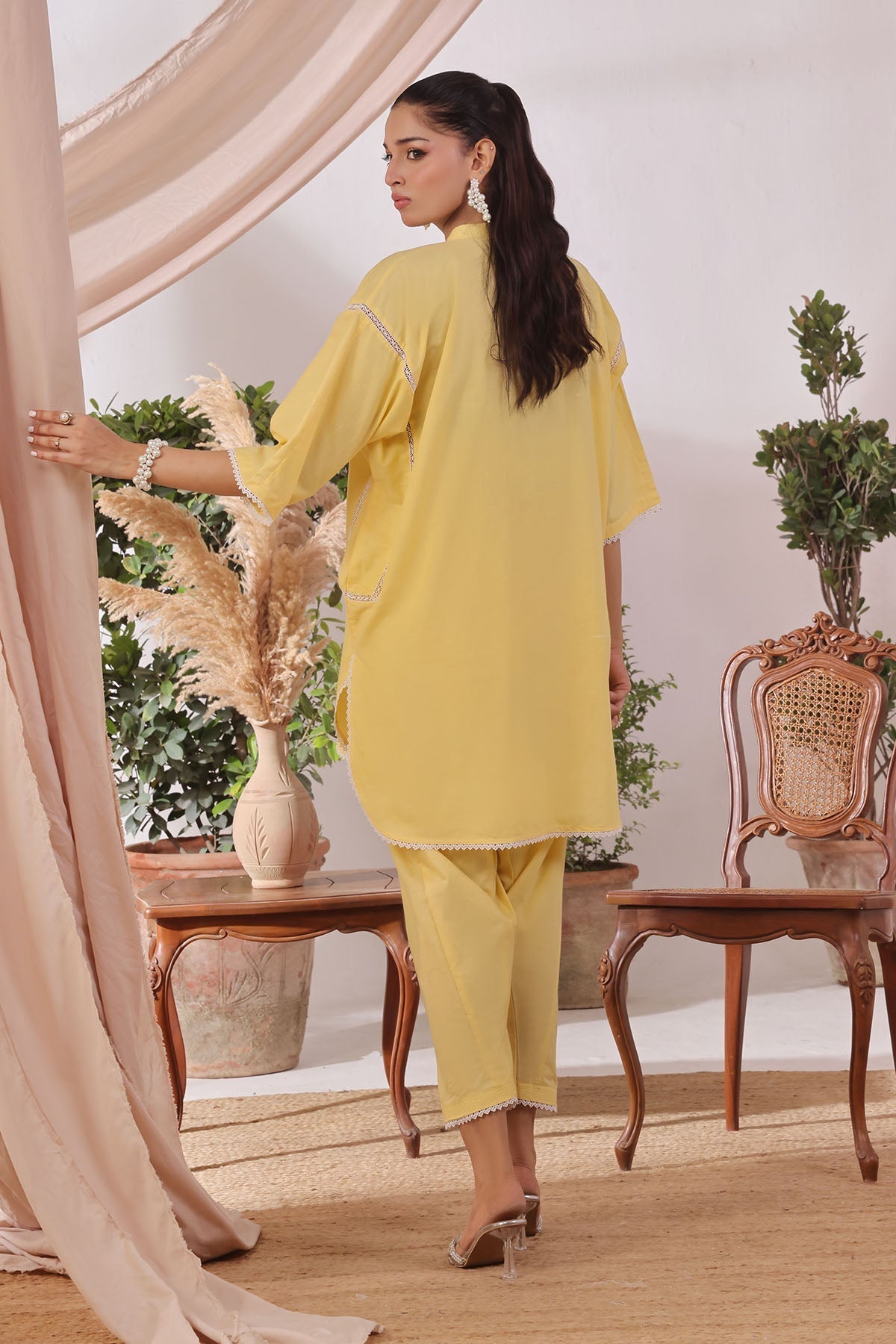 Ochre Clothing Slub Lawn Women's 2 Pc Suit