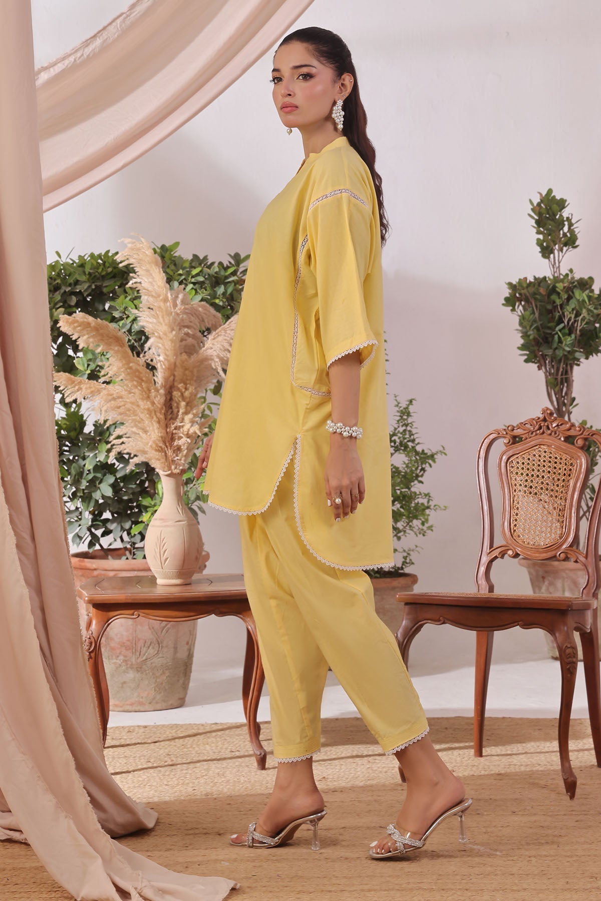Ochre Clothing Slub Lawn Women's 2 Pc Suit