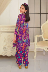 Swiss Lawn Digital Printed 2 Pc Suit - Wear Ochre