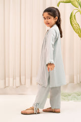 Ochre Clothing Chambray Cotton 2 Pc Suit