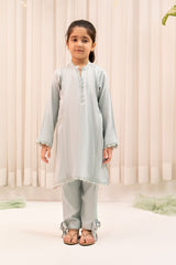 Ochre Clothing Chambray Cotton 2 Pc Suit