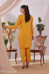 Ochre Clothing Chambray Cotton Women's 2 Pc Suit
