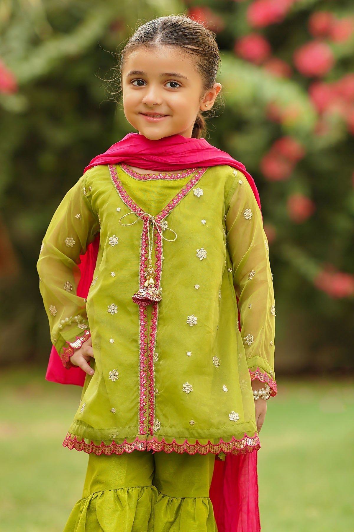 Ochre Clothing Organza Embroidered 3 Pc Suit Collection'2025