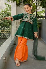 Ochre Clothing Raw Silk Embroidered 3 Pc Suit Collection'2025
