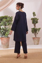 Ochre Clothing Chambray Cotton Women's 2 Pc Suit