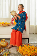 Ochre Clothing Raw Silk Printed 3 Pc Suit Collection'2025
