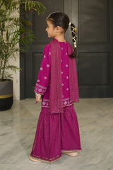 Ochre Clothing Raw Silk Printed 3 Pc Suit Collection'2025