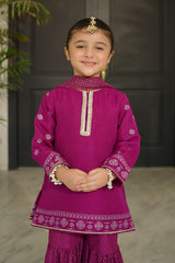 Ochre Clothing Raw Silk Printed 3 Pc Suit Collection'2025