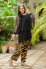 Ochre Clothing Chiffon Embellished 2 Pc Suit