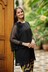 Ochre Clothing Chiffon Embellished 2 Pc Suit