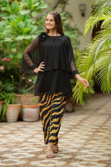Ochre Clothing Chiffon Embellished 2 Pc Suit