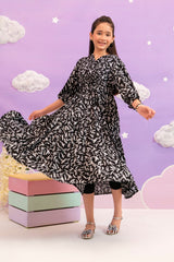 Ochre Clothing Boski Linen Printed Dress