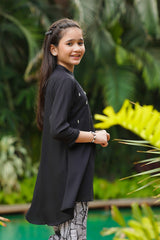 Ochre Clothing Girls Full Suits Georgette Hand Work 2 Pc Suit