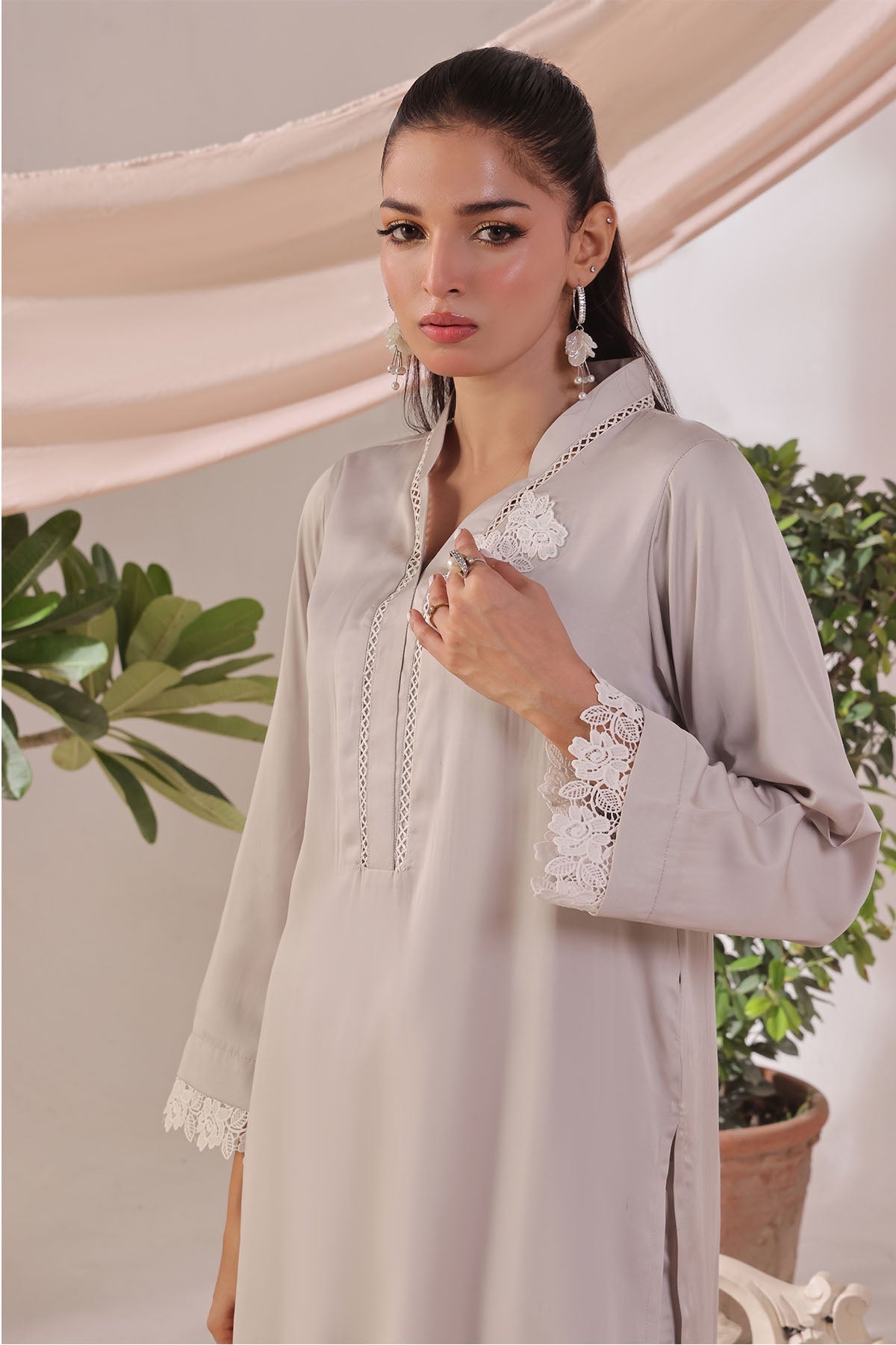 Ochre Clothing Silk Women's 2 Pc Suit