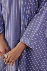 Ochre Clothing Chambray Cotton Women's 2 Pc Suit