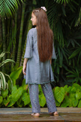 Ochre Clothing Cotton Silk Embellished 2 Pc Suit