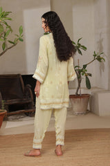 Ochre Clothing Rod Silk Block Printed Women's 2 Pc Suit