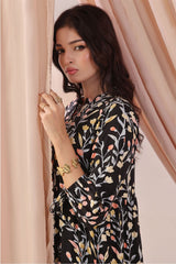 Ochre Clothing Women's Boski Linen Printed Dress