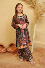 Swiss Lawn Digital Printed 3 Pc Suit - Wear Ochre
