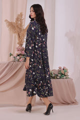 Ochre Clothing Women's Boski Linen Printed Dress