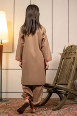 Ochre Clothing Cotton Embroidered 2 Pc Suit