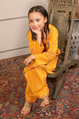 Ochre Clothing Cotton Embroidered 2 Pc Suit