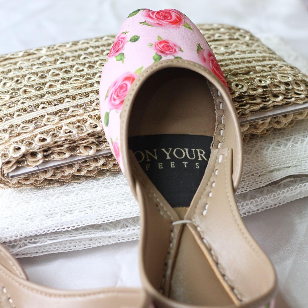 On Your Feets Casual Khussa-Rosewood Charm