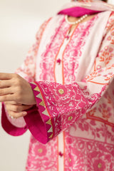 Lux Edit By Zaaviay Stitched Rosy Radiance (Shirt & Duppatta)