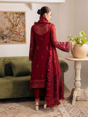 Gulaal Unstitched 3 Piece Emb Chiffon Vol-01 Collection'2023-Ruby GL-EC-23V1-02