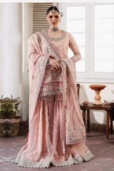 Muse By Serene Unstitched 3 Piece Luxury Festive Chiffon Collection'2024-S-1080-Rosee
