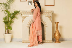 Aayra Stitched Formals Collection'2025-AY439 - Peach Garden 3Pc
