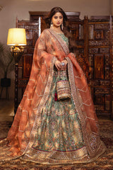 Sajal By Serene Unstitched 3 Piece Bridal Collection'2025-SB-26 Raqs