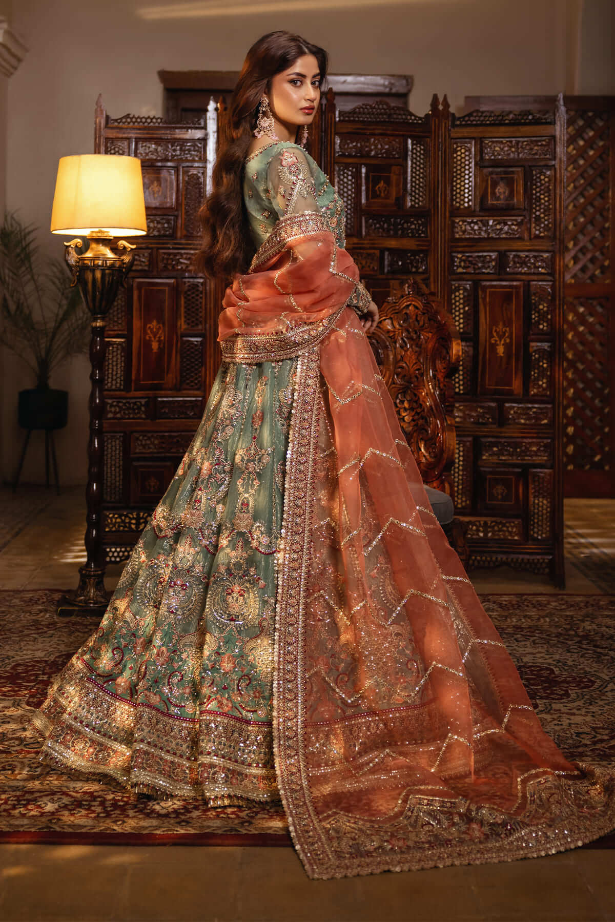 Sajal By Serene Unstitched 3 Piece Bridal Collection'2025-SB-26 Raqs