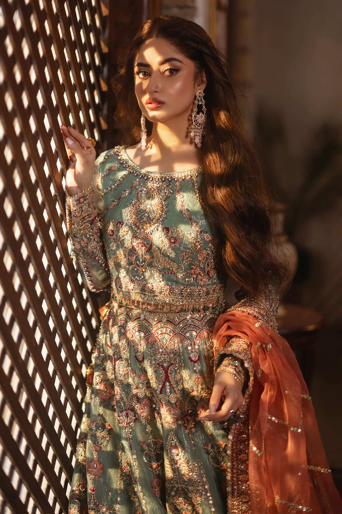 Sajal By Serene Unstitched 3 Piece Bridal Collection'2025-SB-26 Raqs