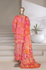 Sada Bahar Stitched 3 Piece Printed Shimmered Cambric Collection'2025-SC-302-PINK