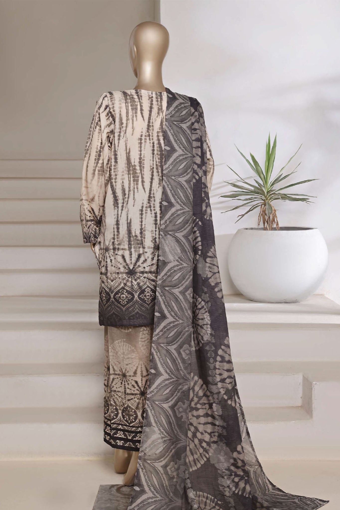 Sada Bahar Stitched 3 Piece Printed Shimmered Cambric Collection'2025-SC-306-SKIN