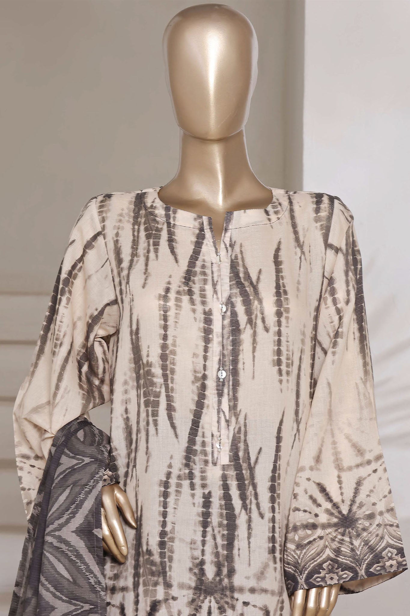Sada Bahar Stitched 3 Piece Printed Shimmered Cambric Collection'2025-SC-306-SKIN