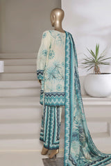 Sada Bahar Stitched 3 Piece Printed Shimmered Cambric Collection'2025-SC-307-GREEN