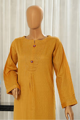 HZ Basics Stitched 2 Piece Solids Twinset Vol-01 Collection'2025-SDJ-3P-M02-Mustard