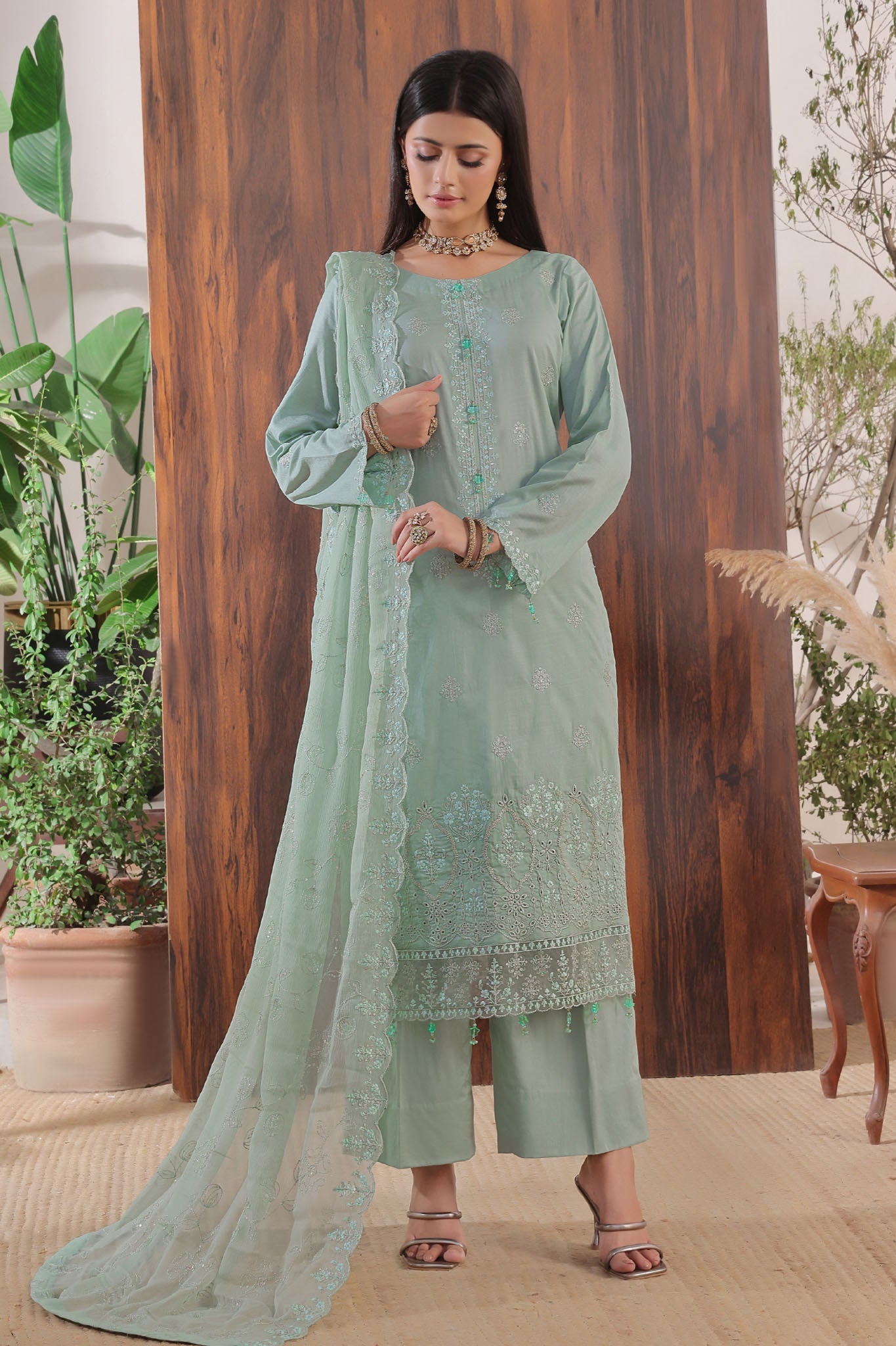 Anaya By Soghat Unstitched 3 Piece Emb Chikankari Collection'2025-SEC-01