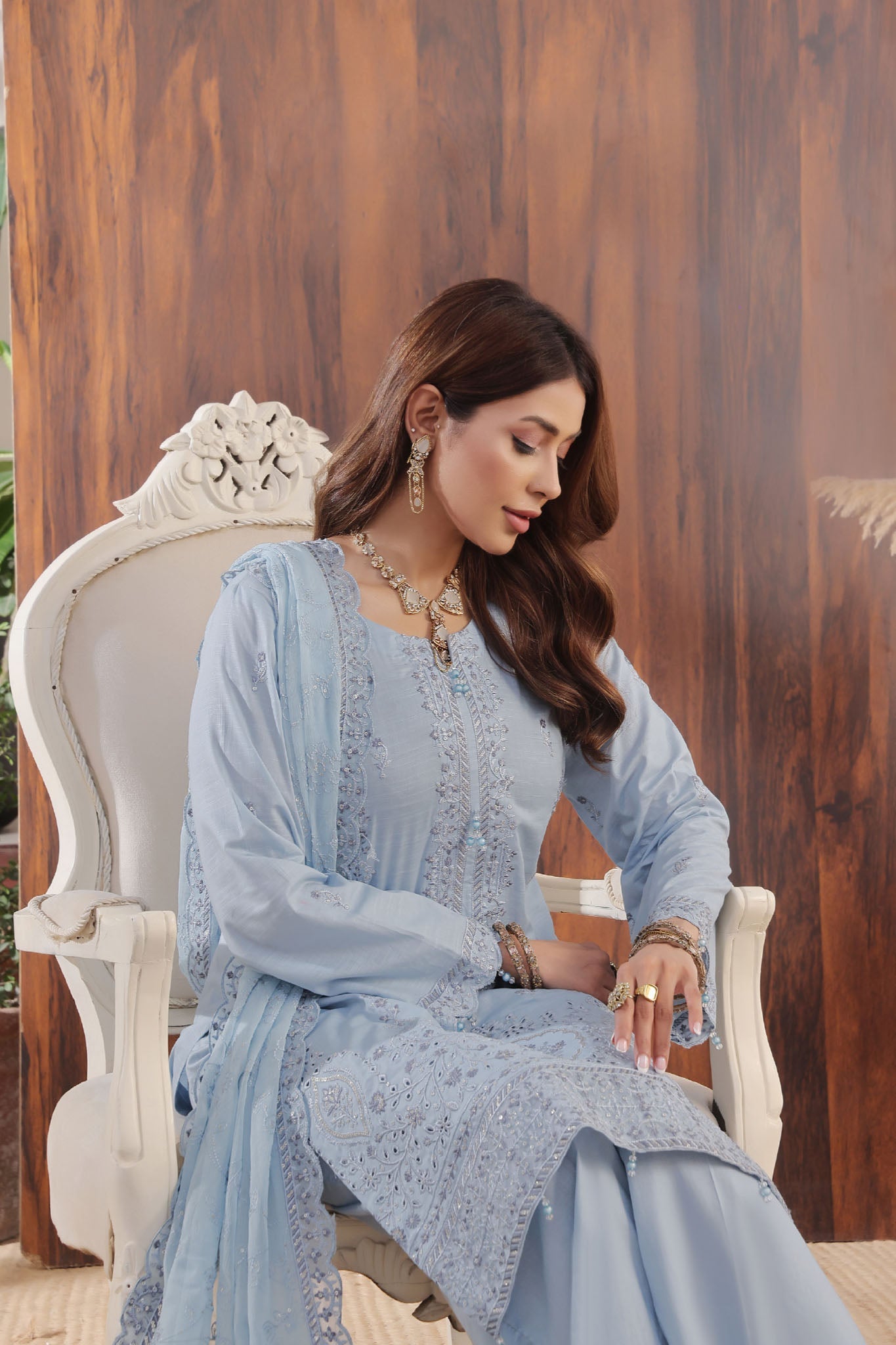 Anaya By Soghat Unstitched 3 Piece Emb Chikankari Collection'2025-SEC-02