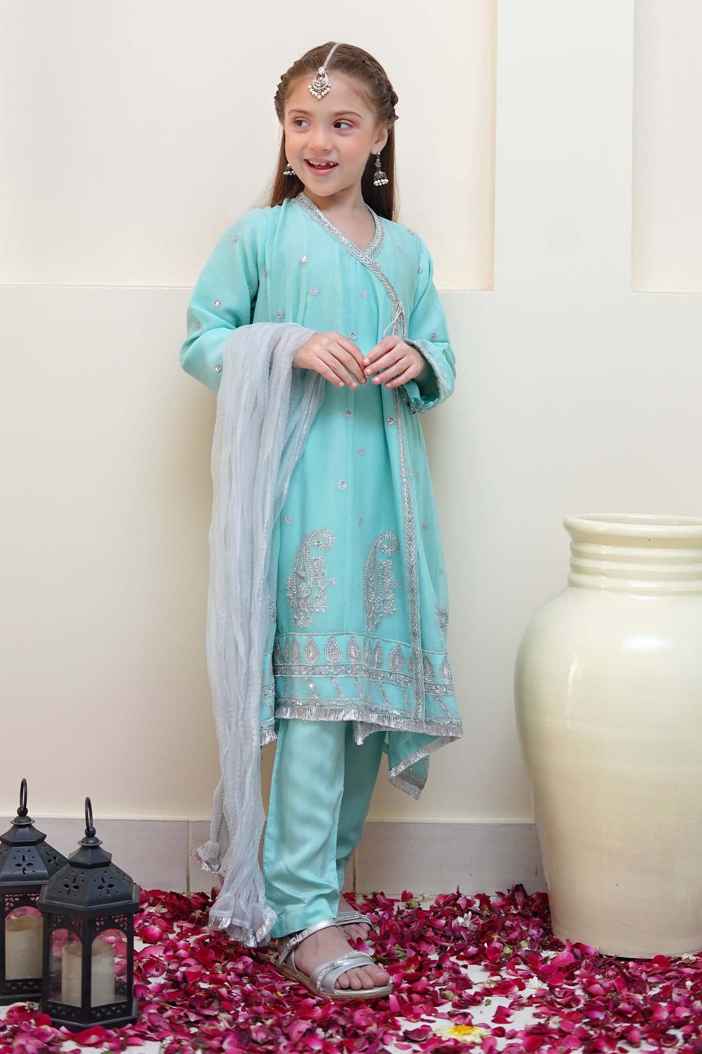 Shanzey Stitched 3 Piece Festive Angrakha Edit Collection'2024-SHK-2201