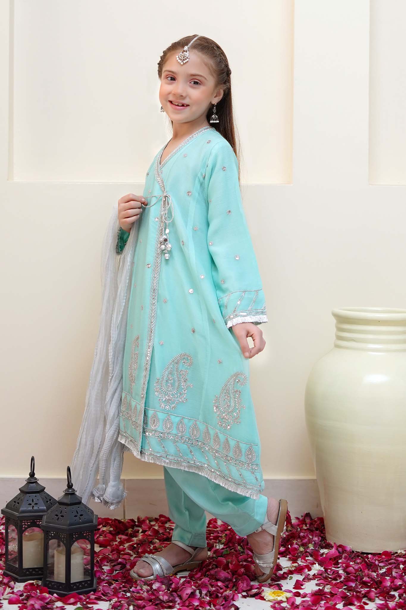 Shanzey Stitched 3 Piece Festive Angrakha Edit Collection'2024-SHK-2201