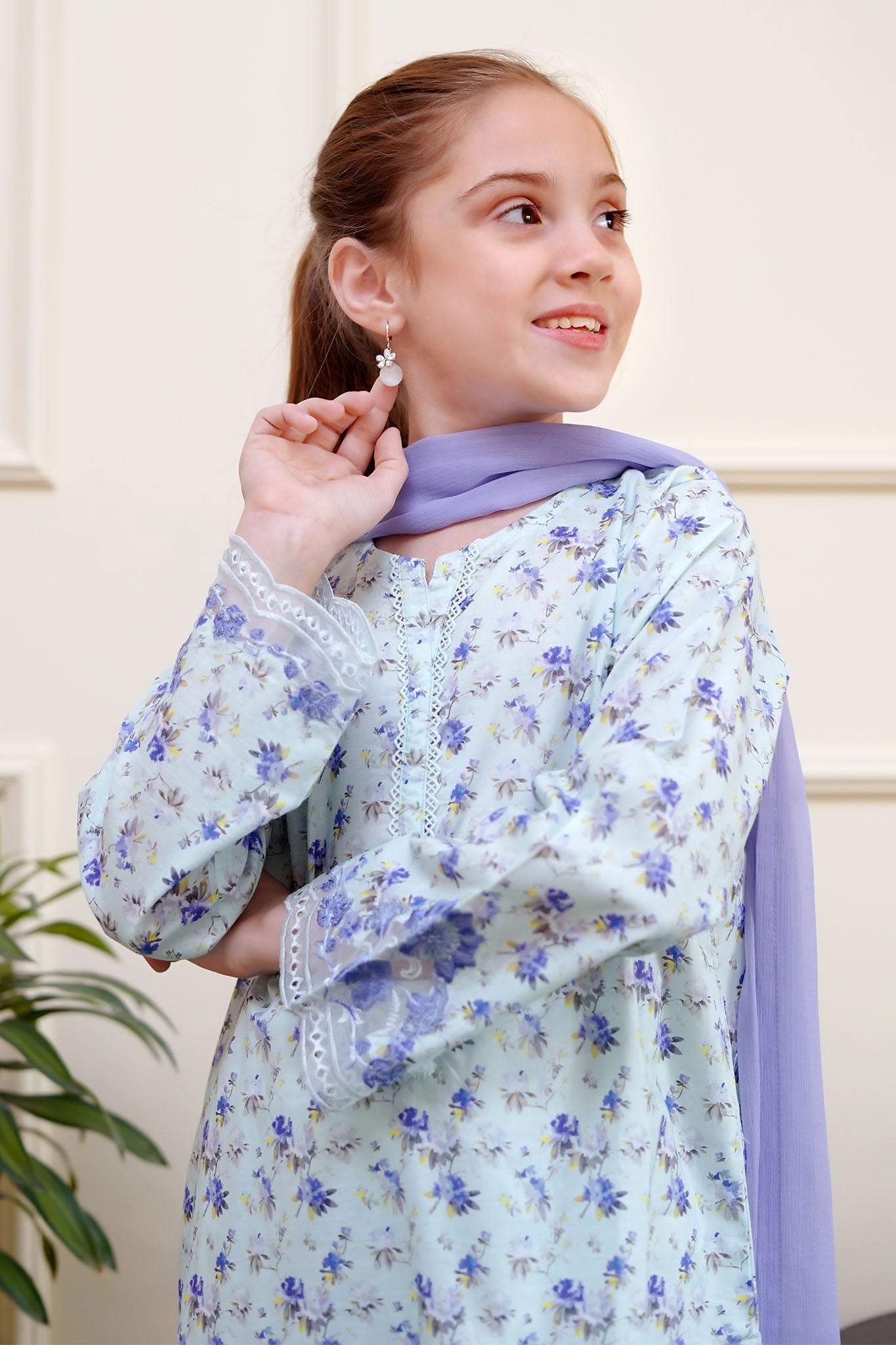 Shanzey Stitched 3 Piece Cutwork Spring Emb Lawn Collection-SHK-3706