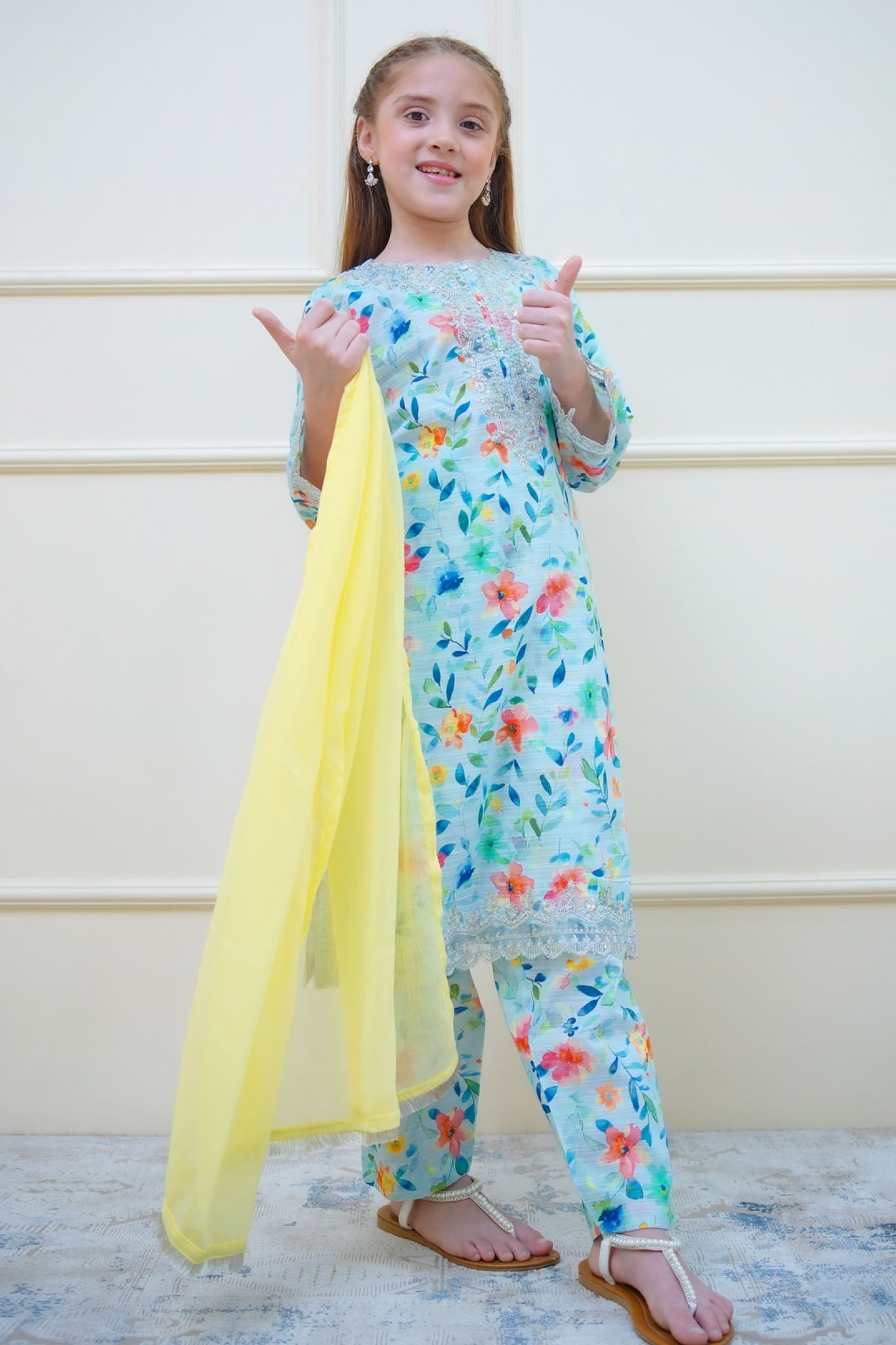 Twinkle Stitches By Shanzey Stitched 3 Piece Emb Lawn Collection'2025-SHK-4414