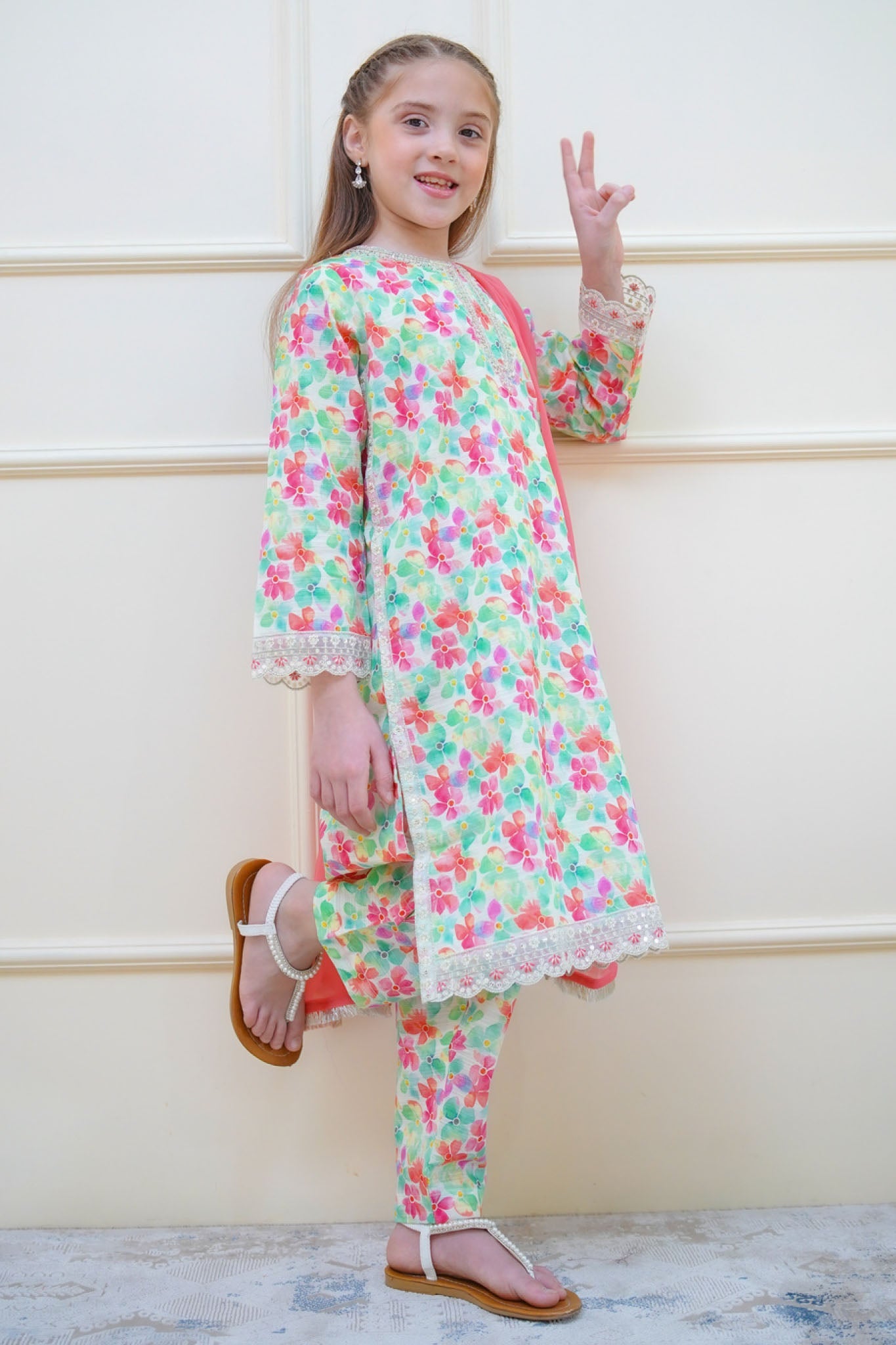 Twinkle Stitches By Shanzey Stitched 3 Piece Emb Lawn Collection'2025-SHK-4415