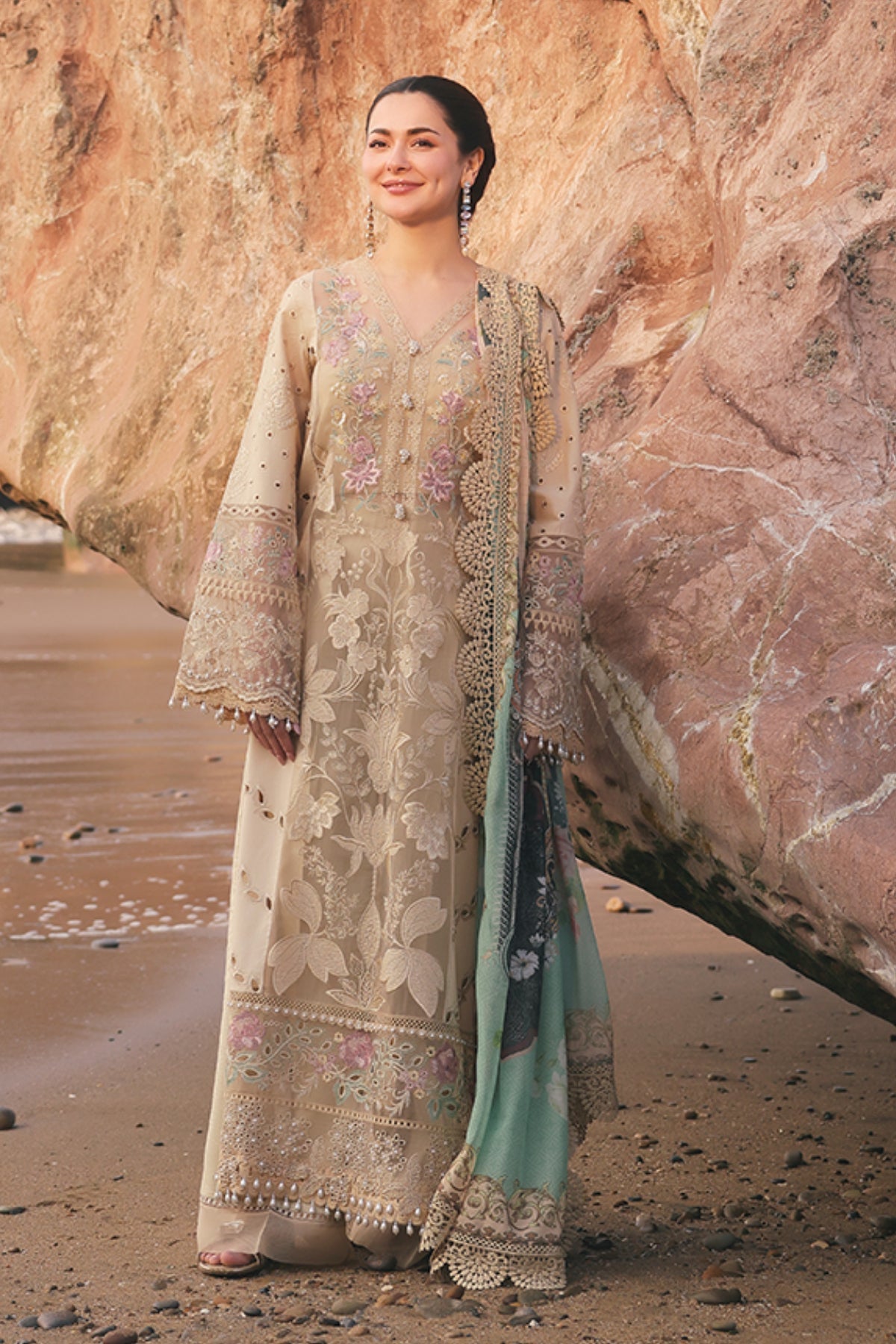 Hania By Imrozia Unstitched 3 Piece Luxury Lawn Collection'2025-SL 83 Ayzal