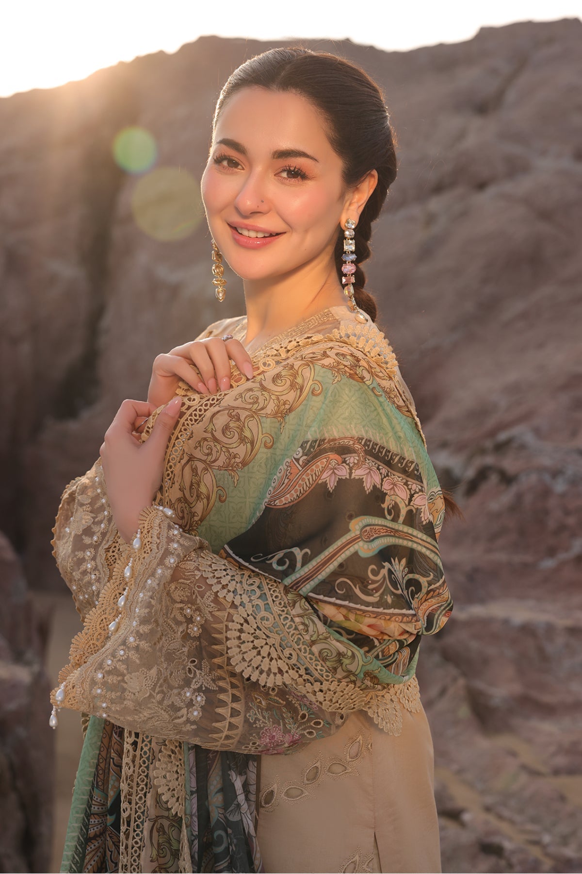 Hania By Imrozia Unstitched 3 Piece Luxury Lawn Collection'2025-SL 83 Ayzal